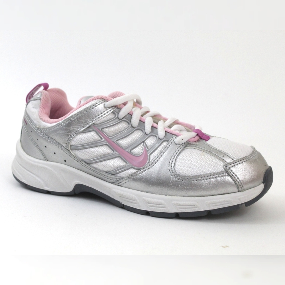 Nike Girls 2.5Y Tennis Shoe Sneaker Pink White